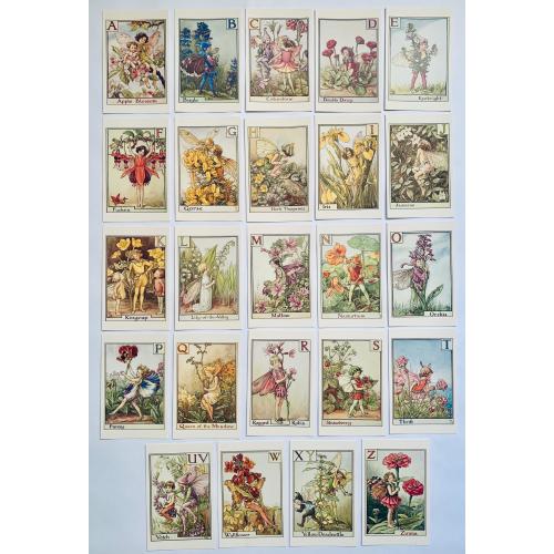 Flower Fairy Alphabet Postcards A-Z| Complete Set| Vintage Nursery| Art Print| Cicely Mary Barker| Crafts| Wall Art| Gift Set