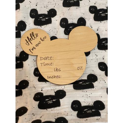 Disney Inspired Birth Announcement - Etsy