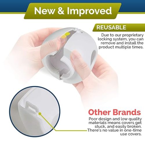Child Safety Door Knob Cover (4 Pack)