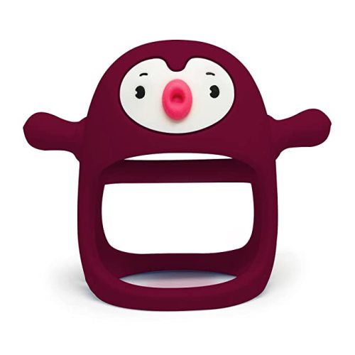 Toy for 0-6month Infants, Baby Chew Toys for Sucking Needs, Hand Pacifier for Breast Feeding Babies, Car Seat Toy for New Born,Chimney Red - Chimney red