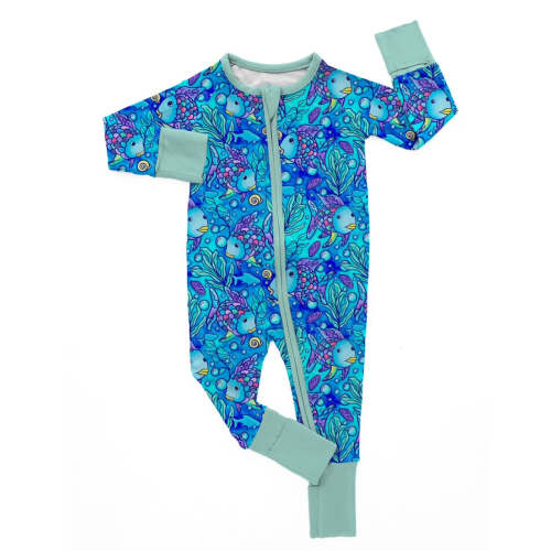 Shimmering Scales Zippy Romper
– Bamboo Bliss