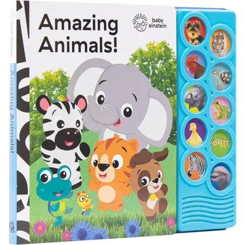 Baby Einstein - Amazing Animals 10-Button Sound Book - PI Kids (Play-A-Sound)