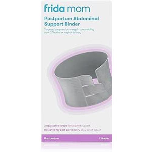Amazon.com: Frida Mom Postpartum Abdominal Support Binder | Natural Delivery & C-Section Recovery | 9" High Adjustable Compression Wrap : Clothing, Shoes & Jewelry