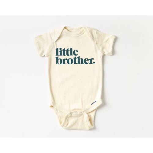 Little Brother Heart Toddler Shirt - Lil Bro Kid's Clothing - Boy's Outfit - Boho Natural Toddler & Youth Tee
