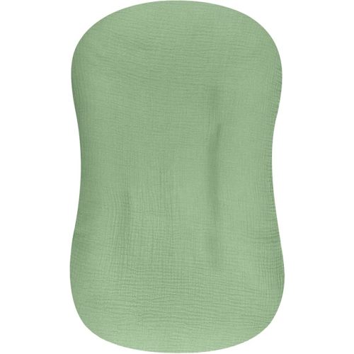 Muslin Baby Lounger Cover (Light Bean Green)