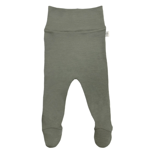 Baby Footed Pants, Merino Wool in Sage