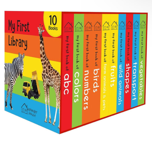My First Library: Boxset of 10 Board Books for Kids