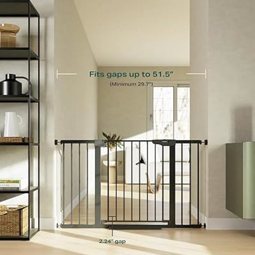 Cumbor 36" Extra Tall 29.7-51.5" Wide Baby Gate