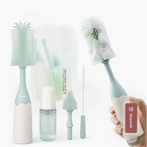Momcozy Innovative Push-Press Design Bottle Brush Kit