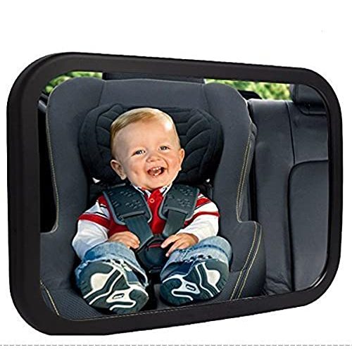 Shynerk Baby Car Mirror, Rear Facing Car Seat Mirror Safety for Infant Newborn, Baby Mirror with Wide Rearview & 360 Rotation, Shatterproof & Easy Assembled Crash Tested