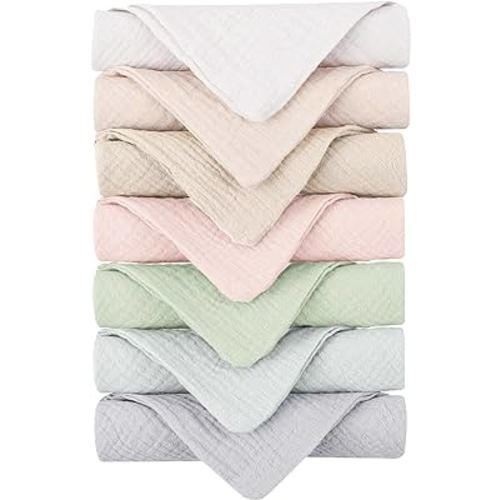  Konssy 6 Pack Face Cloths, Soft Wash Cloth for Washing