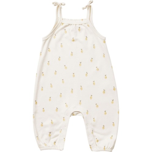 Baby Lemon Print Romper, 18-24M, Ivory Lemons