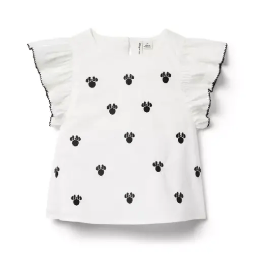 Girl White Minnie Mouse Disney Minnie Mouse Icon Top by Janie and Jack