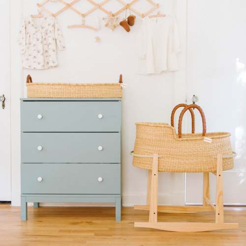 Signature Bilia Bassinet & Changing Basket Combo Special: Natural