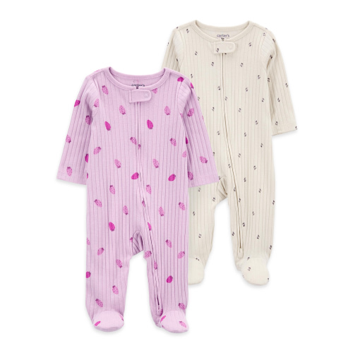Carter's Child of Mine Baby Girl Sleep N Play, 2-Piece, Sizes Preemie-6/9 Months