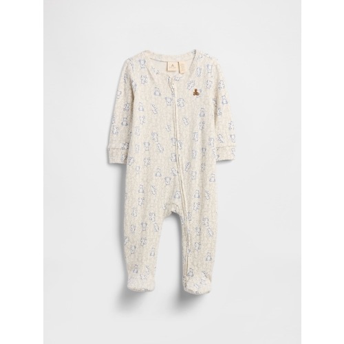 Baby Print Two-Way Zip One-Piece