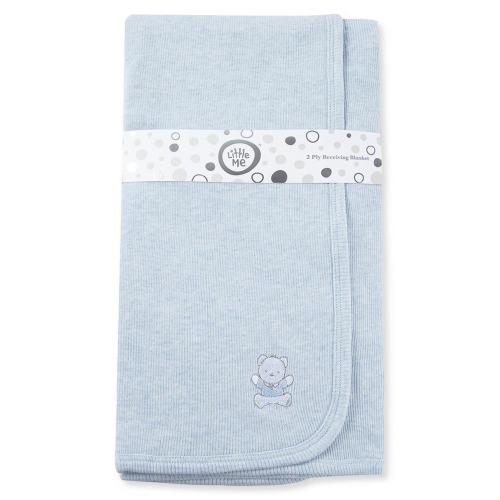 Blue Bear Cotton Blanket