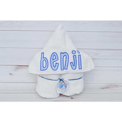 Personalized Boys Hooded Towel – Custom Name Beach Towel, Gift