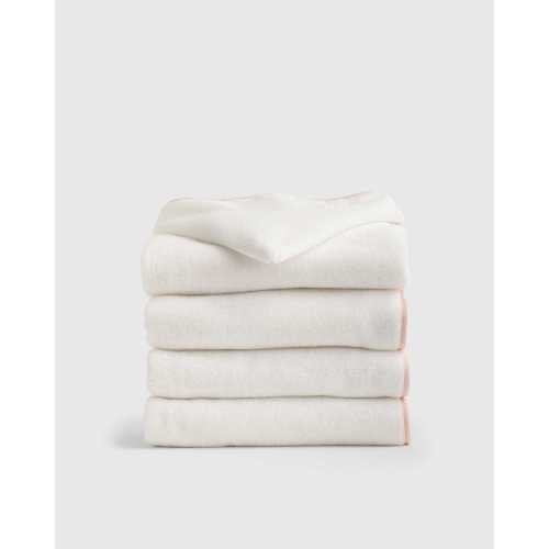 Organic Turkish Cotton Kids Hooded Towel Set 4-Pack in Soft Pink