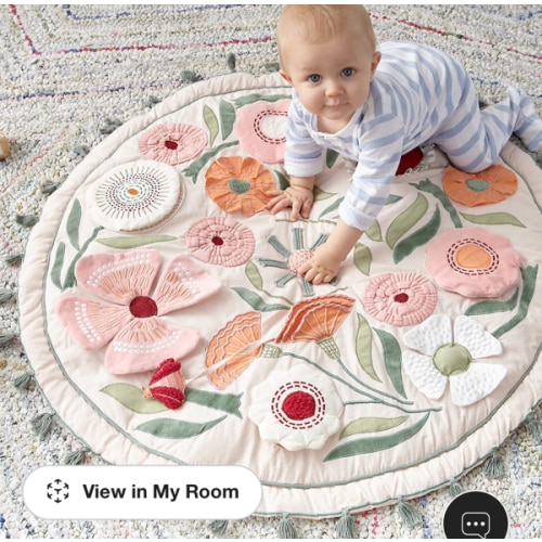 Floral Garden Baby Activity Play Mat
