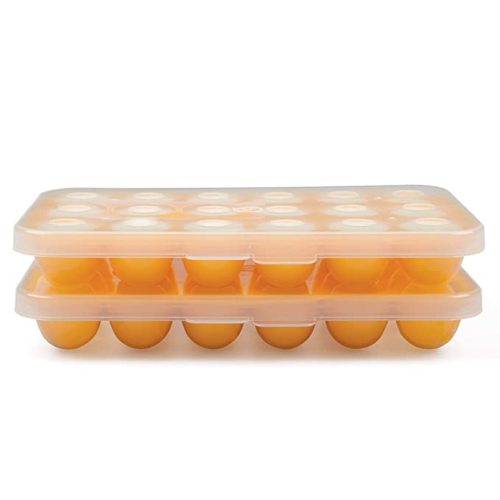 KeaBabies Prep Silicone Baby Food Freezer Tray, 2oz x 10 Silicone