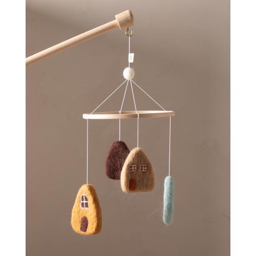 Amsterdam house mobile crib Felt houses mobile nursery, Babyshower gift, Wool felt mobile, for your baby, handmade
