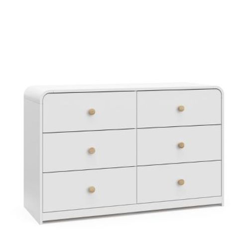 Storkcraft Santos 6-drawer Double Dresser - White