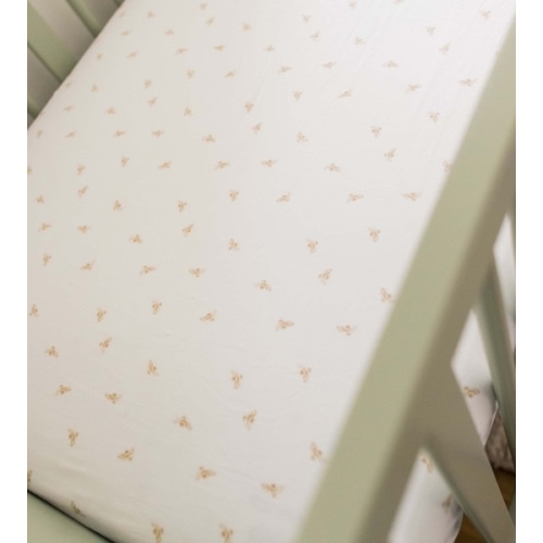 Golden Bee Organic Cotton BEESNUG® Fitted Crib Sheet - Hummus