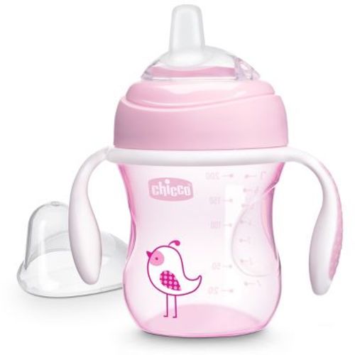 Chicco 7oz Silicone Spout Transition Sippy Cup - Pink - 4m+