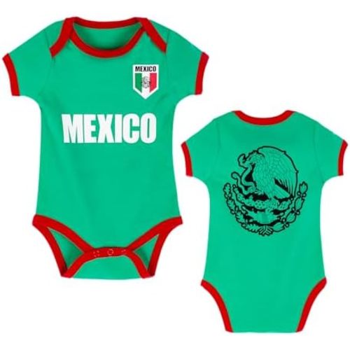 Baby Girls Boys Soccer Bodysuit Newborn Onesie Breathable Soft Short Sleeve Outfit Infant Toddler Kids 0-24Months