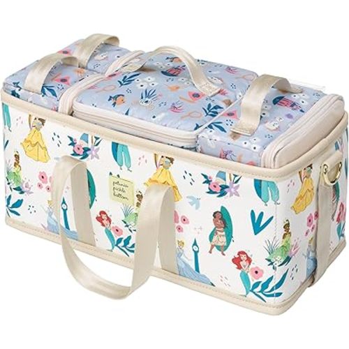 Petunia Pickle Bottom Deluxe Kit, Baby Diaper Caddy Organizer, Organize Diaper Bag, Stroller, Nursery, Disney Princess Courage & Kindness