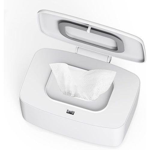 Zdolmy Wipes Dispenser, Wipe Holder for Baby, Refillable Wipe Container, Large Capacity, Lengthen, Fit for Most Standard Baby Wipe