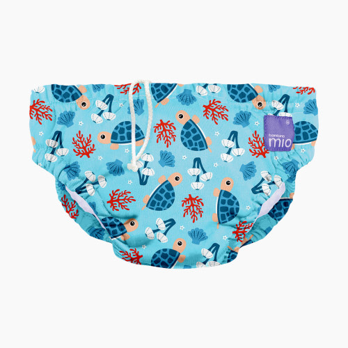 Bambino Mio Reusable Swim Diaper - Turtle Bay, Small (0-6 Months)
