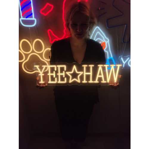 Yeehaw Neon Sign. Cowboy Party Led Decor. Western Neon Light. Western Decor