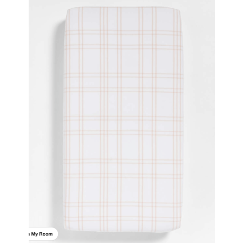 Stax Pink 100% Organic Cotton Baby Crib Fitted Sheet