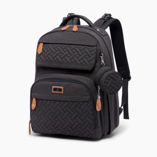 Babbleroo Travel Diaper Bag Backpack - Black