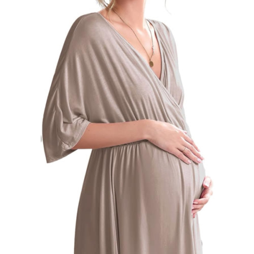 Ekouaer 3 in 1 Labor/Delivery/Hospital Gown Maternity Dress Nursing Nightgown Sleepwear for Breastfeeding