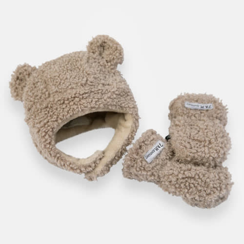 Cub Set - Teddy | Hat & Mittens