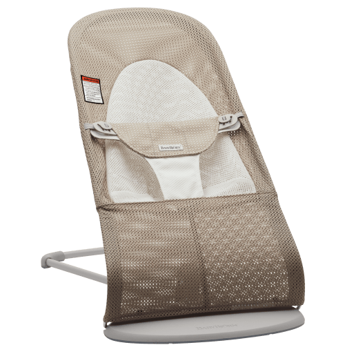 Bouncer Balance Soft: Gray beige/White - Mesh