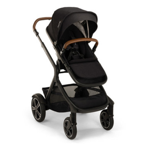 Nuna DEMI Next Stroller + Rider Board in Caviar - Bambi Baby Store