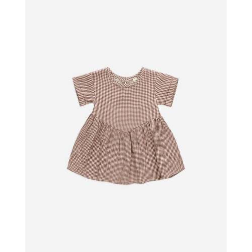 Brielle Dress || Plum Gingham – Quincy Mae