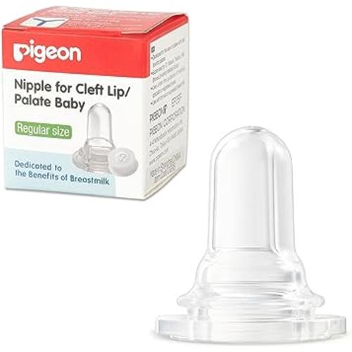 Pigeon Bottle Nipple for Cleft Lip/Palate Baby, Regular Size, Please Use It Under The Guidance of a Pediatrician