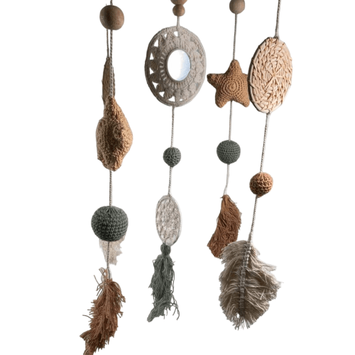Crane Baby Handcrafted Ceiling Hanging, Willow Leaf