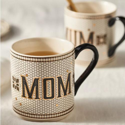 The Bistro Tile Stoneware Mug: Family Edition