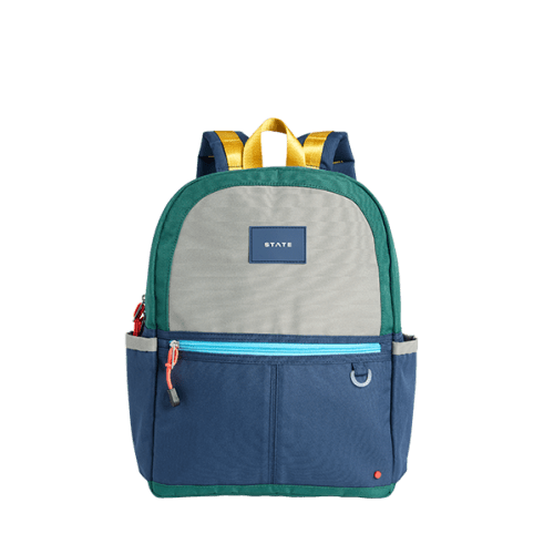 Personalized- Brooks in Navy -STATE Bags | Kane Kids Backpack Polyester Canvas Green/Navy | Back to School | Travel Backpack
