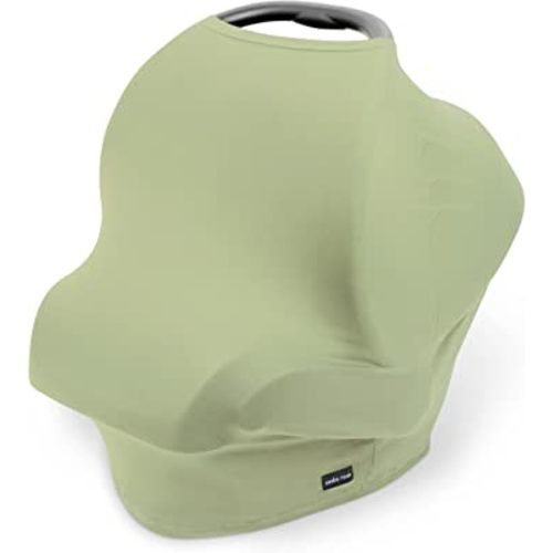Breathable Nursing Cover Up and Car Seat Cover for Babies Simka Rose - Breastfeeding Cover for Baby Boy & Girl - Adjustable Stretchy Infant Carseat Canopy Carrier Cover for Summer - Must Have Registry
