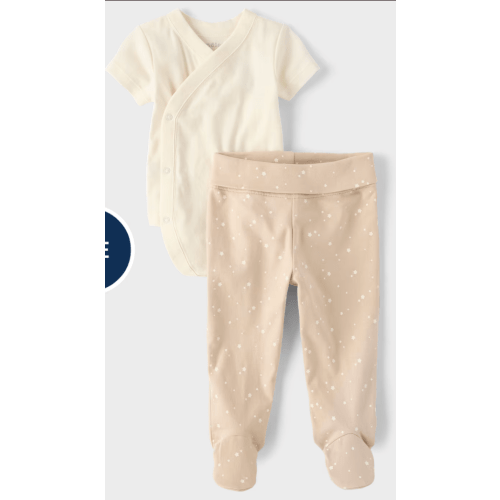 Baby Star 2-Piece Outfit Set - cream