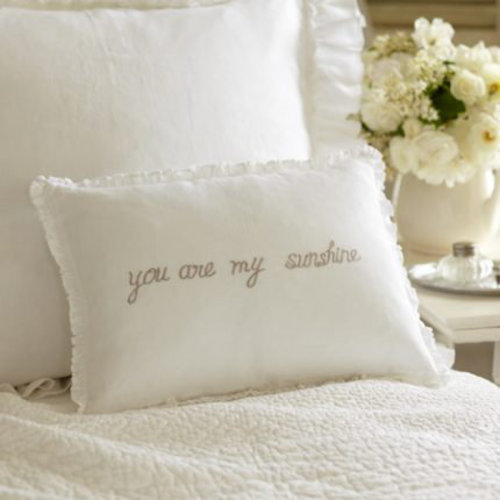 Taylor Linens You Are My Sunshine Linen Boudoir Pillow | Perigold