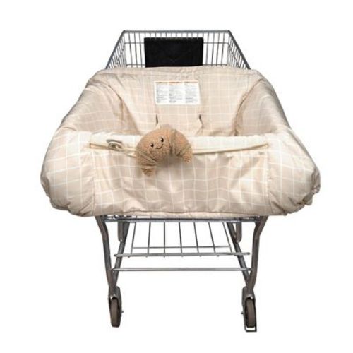 Boppy Shopping Cart Cover - Cute Almond Croissant