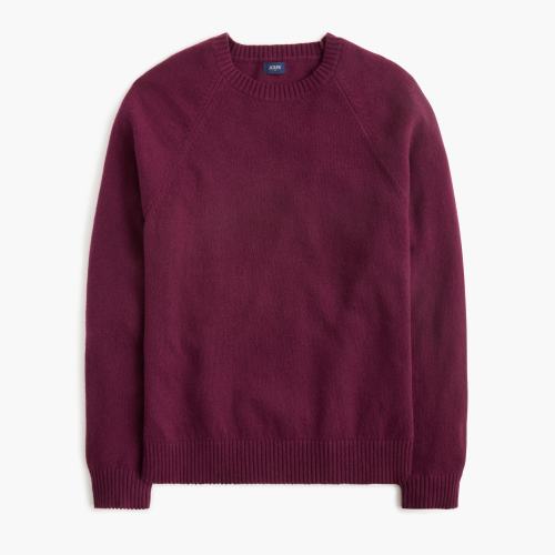Crewneck sweater in supersoft lambswool blend